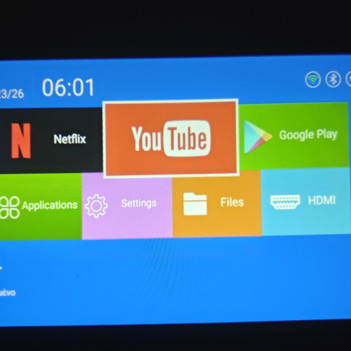 Home Cinema Mini Projector with 720p HD and Android Smart Features