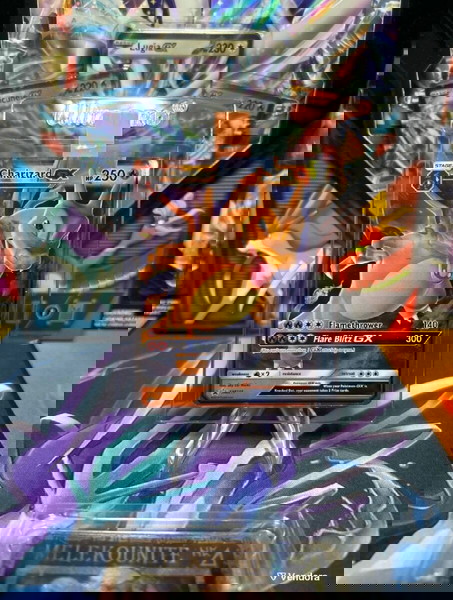 Pokemon card Charizard GX holographic promo hidden fates