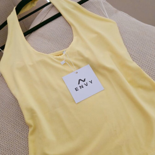 Envy Fashion Halterneck Backless Top new, size S, yellow