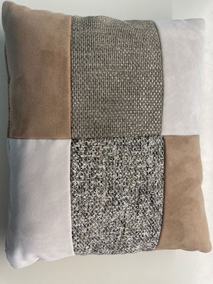 Decorative pillow 40 x 45 cm double-sided patchwork, new