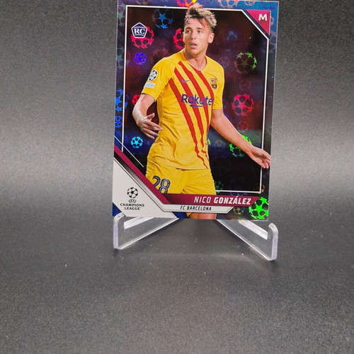 2021 UEFA Champions League Starball Foil Nico Gonzalez #107 Rookie RC card used