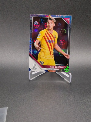 2021 UEFA Champions League Starball Foil Nico Gonzalez #107 Rookie RC card used