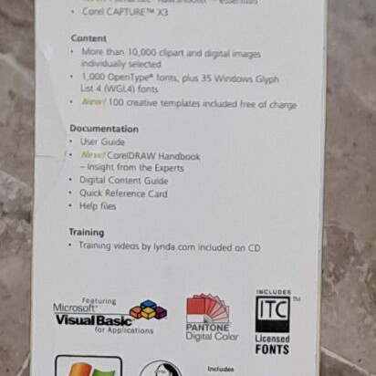 Corel Draw X3 Graphics Suite 4 CD-ROM new, vintage
