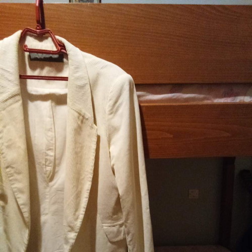 Beige Zara basic jacket used, slim fit