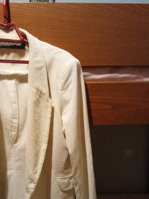 Beige Zara basic jacket used, slim fit