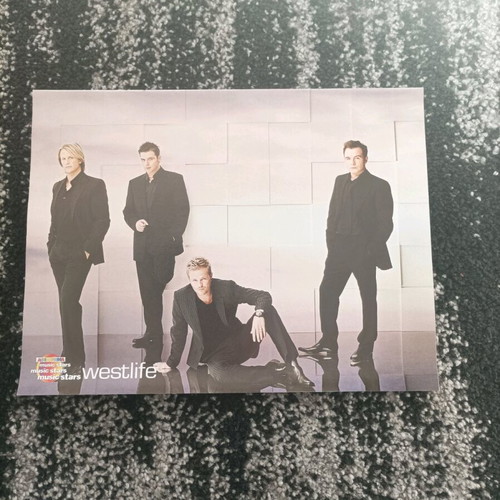 Double-sided poster Chryspa Westlife Sharleen Spiteri like new