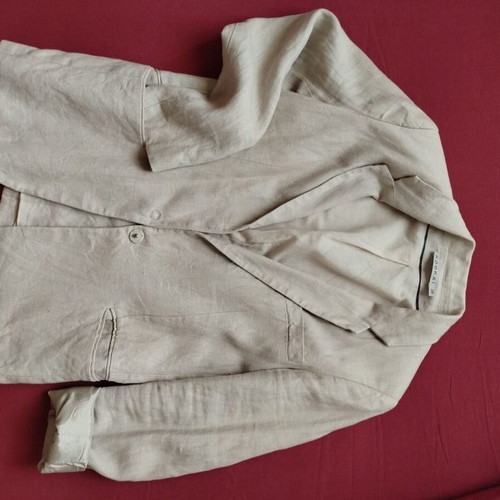 Kookai linen jacket like new, cotton blend, beige, size M