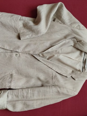 Kookai linen jacket like new, cotton blend, beige, size M