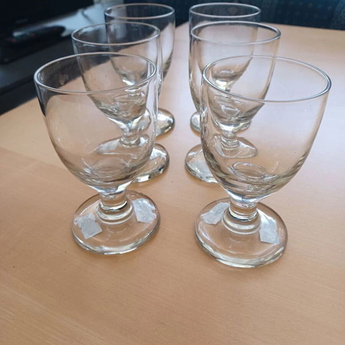 Set of 6 Stemmed Liqueur Glasses like new