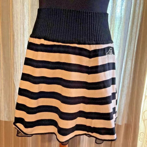 Vintage knitted mini skirt Iceberg like new, black and white