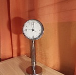 Spring tabletop clock used, analog