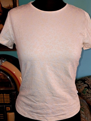 Byblos women's tshirt like new, beige with yellow flowers