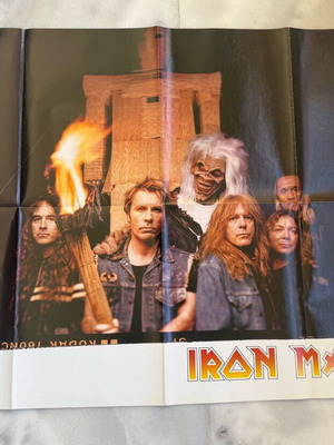 Iron Maiden poster used double-sided