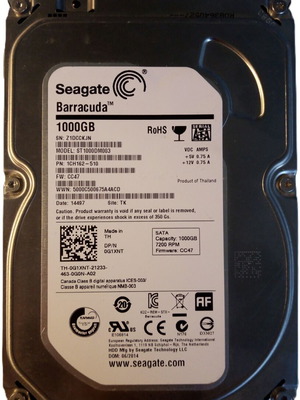 Σκληρός δίσκος Seagate Barracuda ST1000DM003 1TB SATA III 3.5 7200rpm σαν καινούργιο