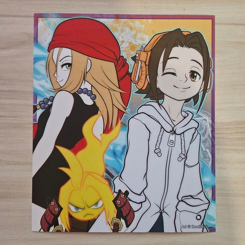 Shaman King Yoh Asakura and Anna Koyama handmade poster made to order