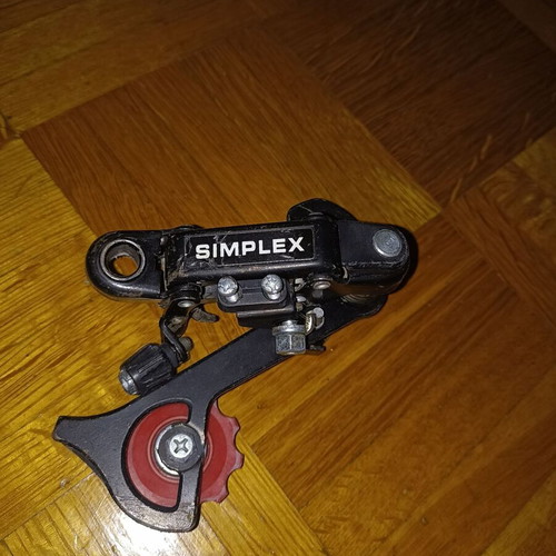 Simplex bicycle derailleur used, black