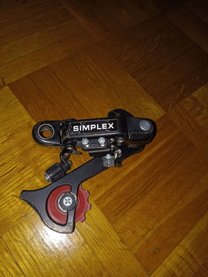 Simplex bicycle derailleur used, black