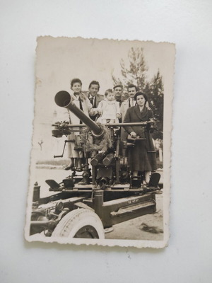 8 vintage military photos 1940-50 with Greek soldiers and vehicles