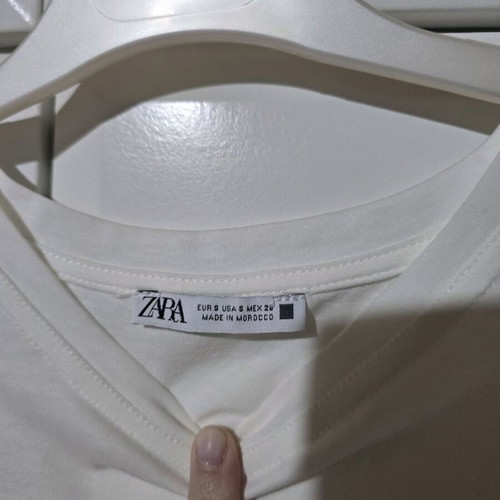 Summer Long White Dress Zara (Size S) - Like New!