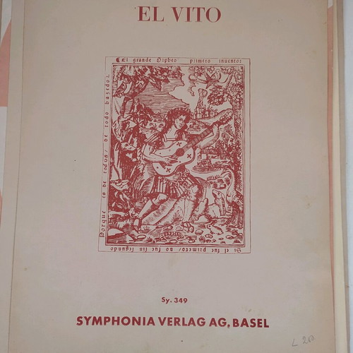 Guitar sheet music like new, pack of 10 classical pieces