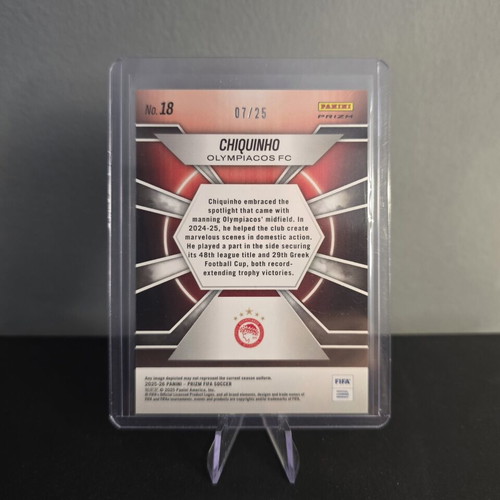 Chiquinho Center Stage Panini Prizm FIFA Olympiacos card new