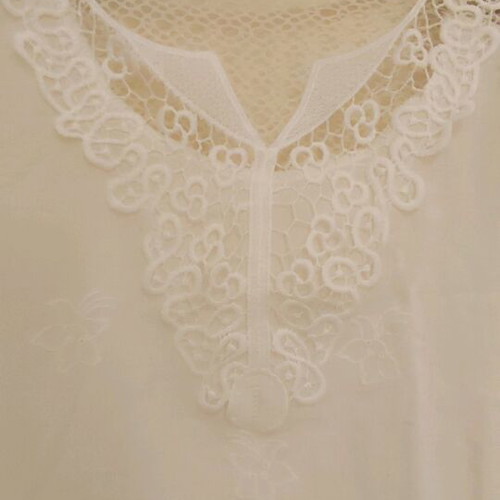 White women's lace blouse cotton, like new, size M/L