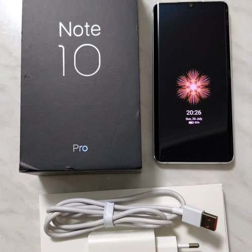 Xiaomi Mi Note 10 Pro smartphone like new, 8GB RAM, 256GB, dual SIM, 108MP camera