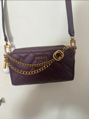 Guess crossbody and clutch bag new, brown and burgundy
