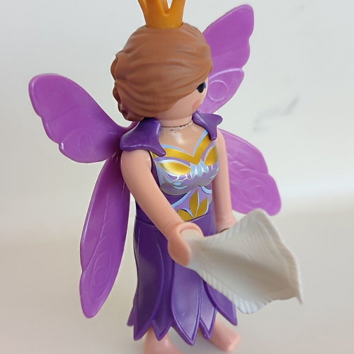 Playmobil fairy with purple wings and dress, new