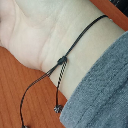 Handmade bracelet like new, black and white