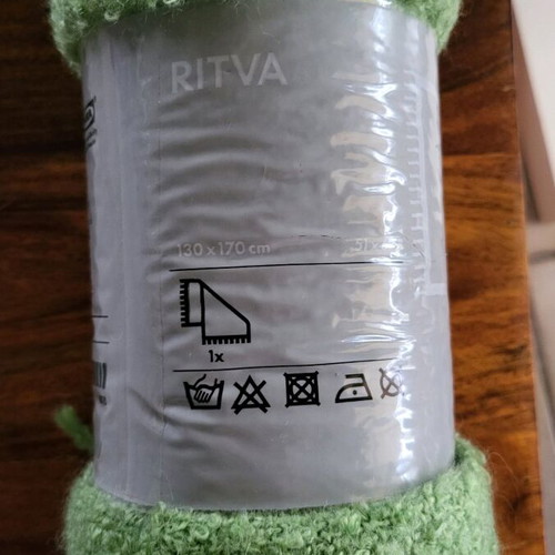 RITVA blanket new, 130x170, light green