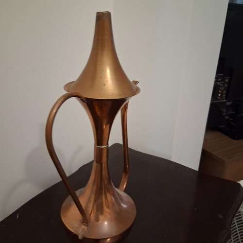Copper decorative jug like new, height 27 cm