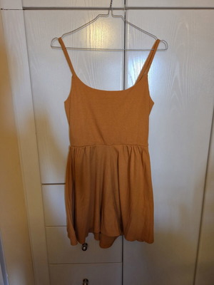 Funky Buddha Mustard Ribbed One-Piece Small Like New