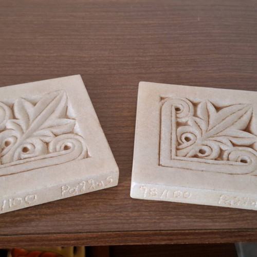 Marble prespapie like new, handmade from marble carving workshop