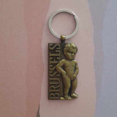 Keychain with Brussels Manneken Pis figure