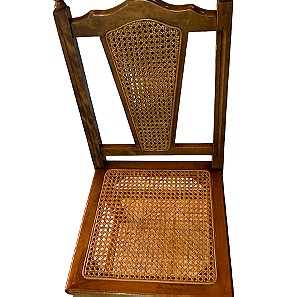 Vintage καρέκλα με ρατάν 103x41x41