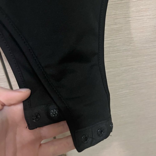 Shein black bodysuit like new with rhinestones on adjustable straps XS