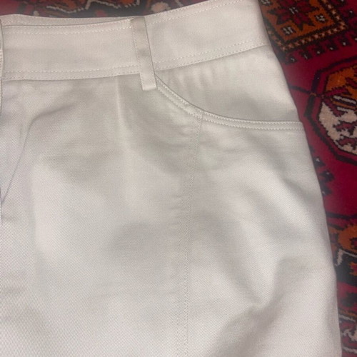Burberry pencil skirt like new, denim fabric, beige, UK size 8