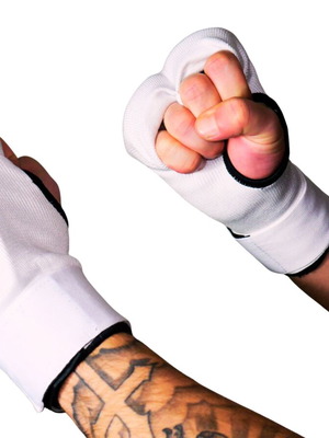 Box handguards set of 2 cotton and foam white new