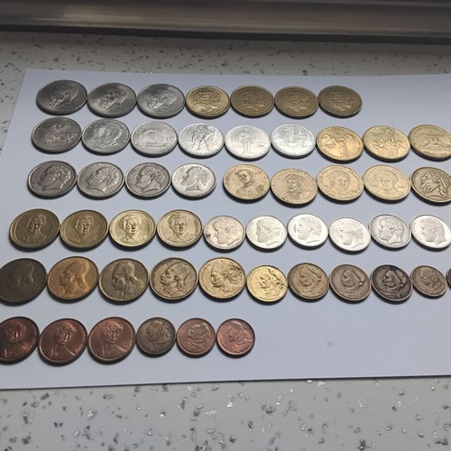 Drachma coins used collection 1970-2000