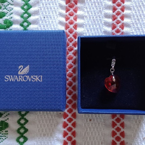 Swarovski Red Heart Pendant for Necklace New