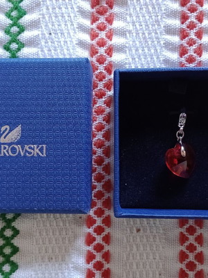Swarovski Red Heart Pendant for Necklace New