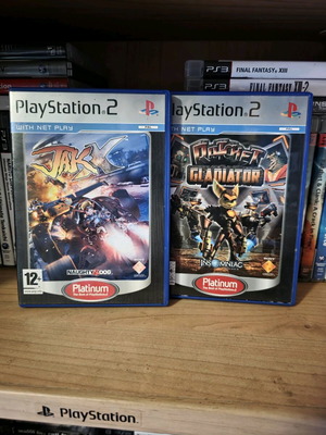 Jak X και Ratchet Gladiator για PlayStation 2 μεταχειρισμένα, με προβλήματα λειτουργίας
