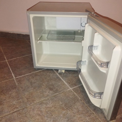Small refrigerator with freezer used