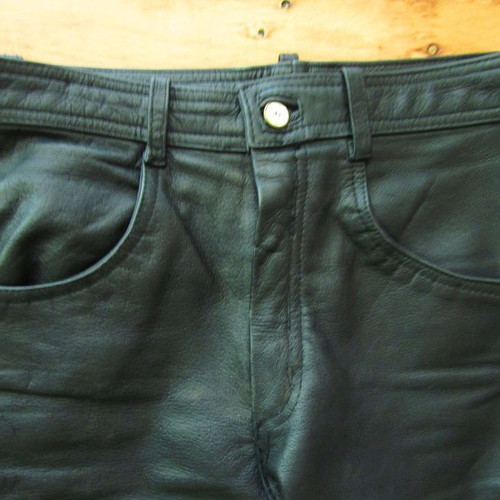 Echtes leather motorcycle pants used, size 38