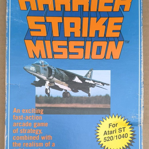Harrier Strike Mission used, complete in box for Atari ST