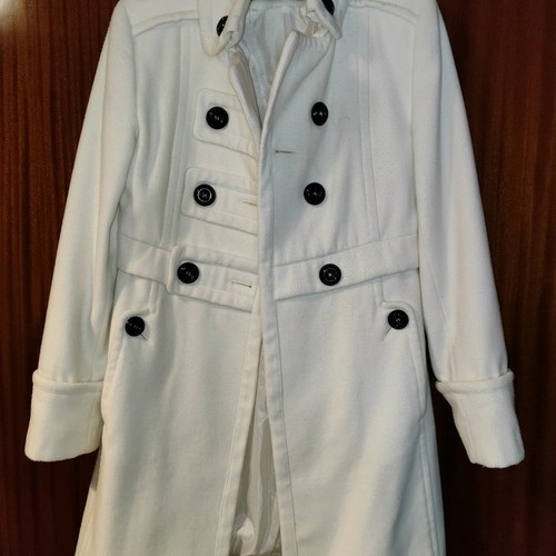 White Paranoia coat used, fitted and elegant, size M