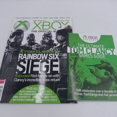 Xbox Magazine Issue 124 May 2015 used with Rainbow Six Siege and Tom Clancy Handbook