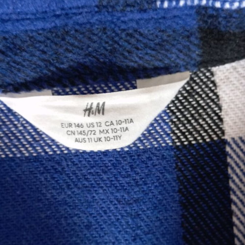 H&M Checked Jacket Shirt Like New, Size 146-152, Age 10-12