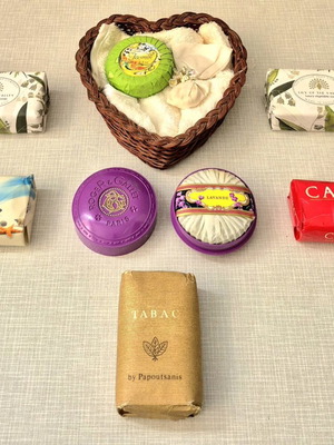 Soap collection used, set of 7 bath products